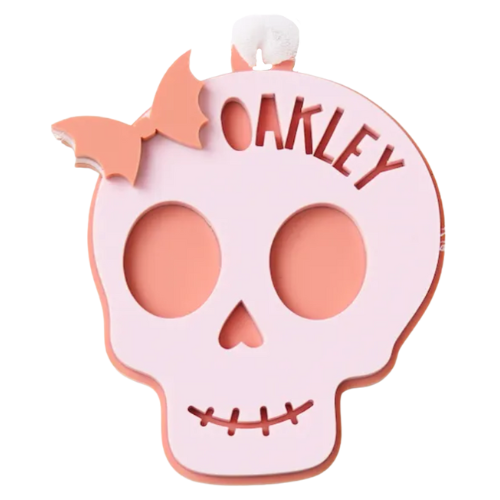 Kooky Spooky Skull Tag
