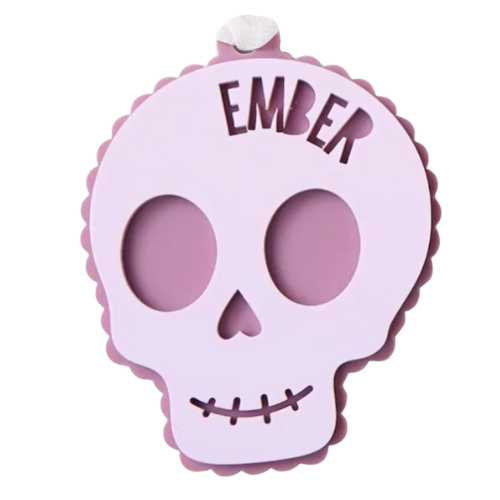 Kooky Spooky Skull Tag