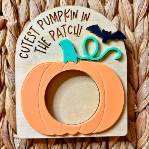 'Cutest Pumpkin' Photo Magnet