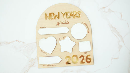 2026 New Year's Goals Board