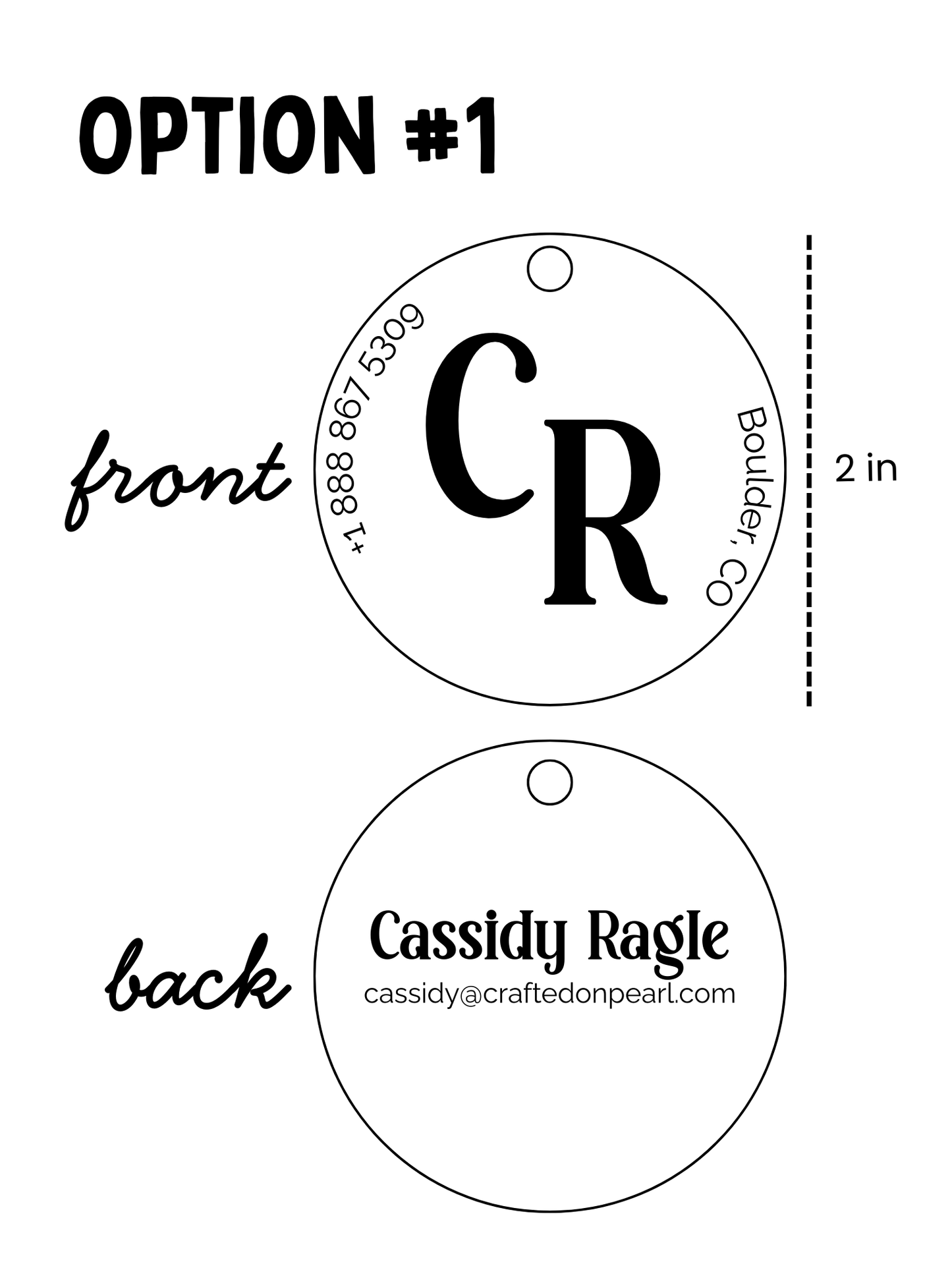 Personalized Acrylic Luggage Tags