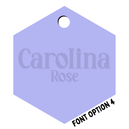 First & Middle Name Diaper Bag Tag