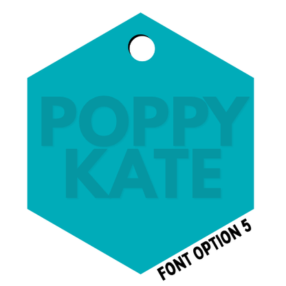 First & Middle Name Diaper Bag Tag