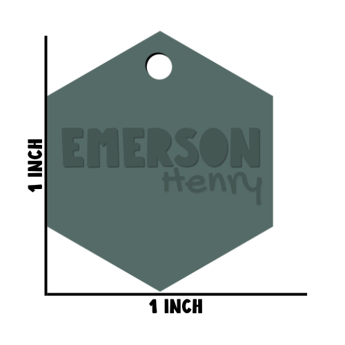 First & Middle Name Diaper Bag Tag