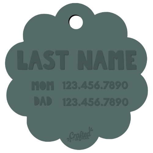 First & Middle Name Diaper Bag Tag