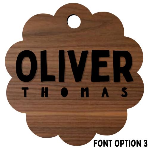 First & Middle Name Diaper Bag Tag