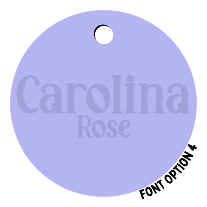 First & Middle Name Diaper Bag Tag