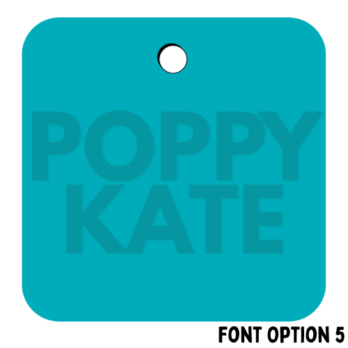 First & Middle Name Diaper Bag Tag