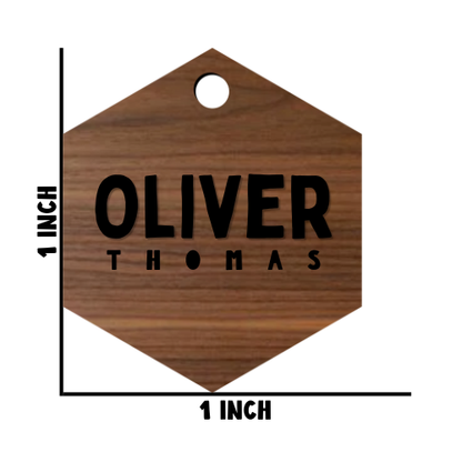 First & Middle Name Diaper Bag Tag