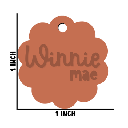 First & Middle Name Diaper Bag Tag