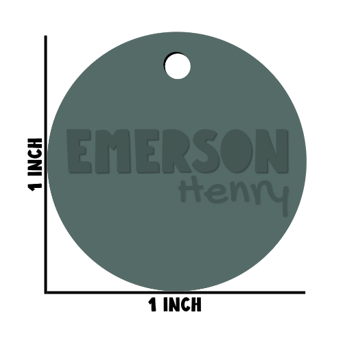 First & Middle Name Diaper Bag Tag