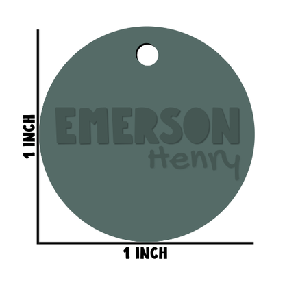 First & Middle Name Diaper Bag Tag