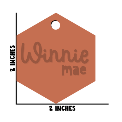 First & Middle Name Diaper Bag Tag