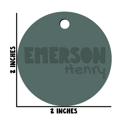 First & Middle Name Diaper Bag Tag