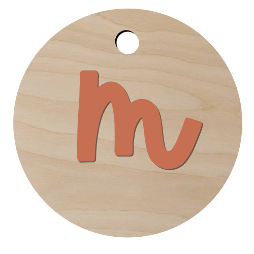 Initial Diaper Bag Tag
