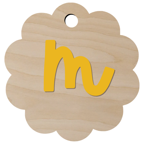 Initial Diaper Bag Tag