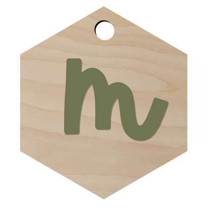 Initial Diaper Bag Tag