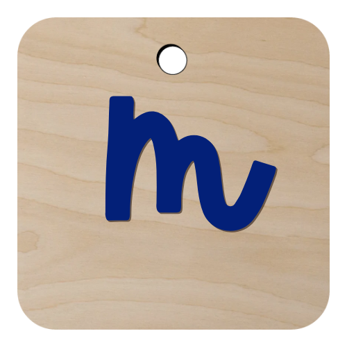 Initial Diaper Bag Tag