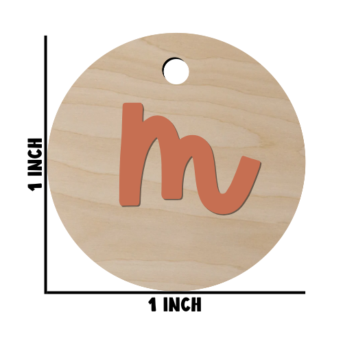 Initial Diaper Bag Tag