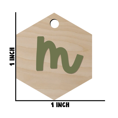 Initial Diaper Bag Tag