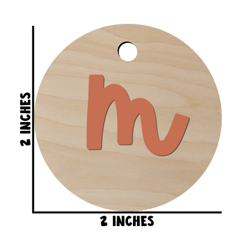 Initial Diaper Bag Tag