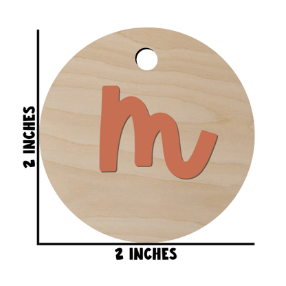 Initial Diaper Bag Tag