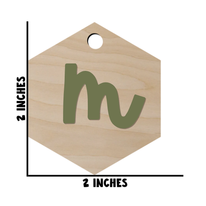 Initial Diaper Bag Tag