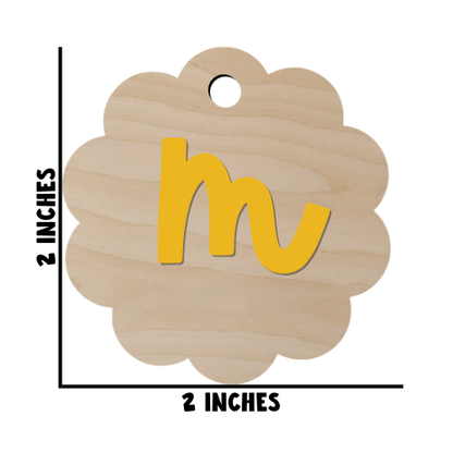 Initial Diaper Bag Tag