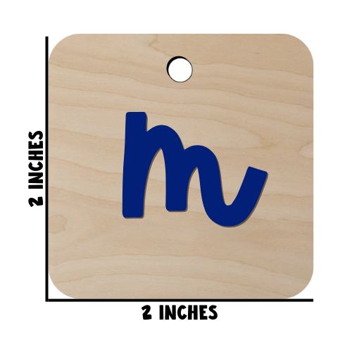 Initial Diaper Bag Tag