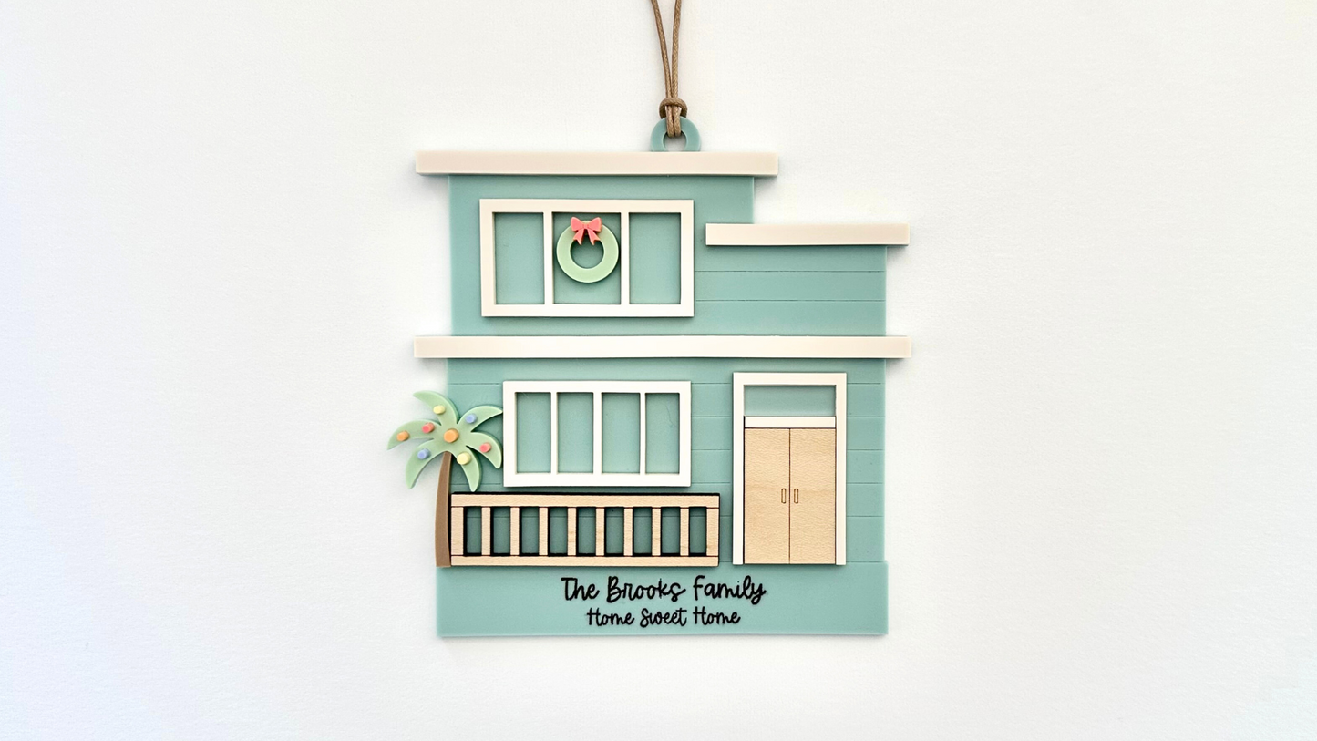 Beach House Ornament