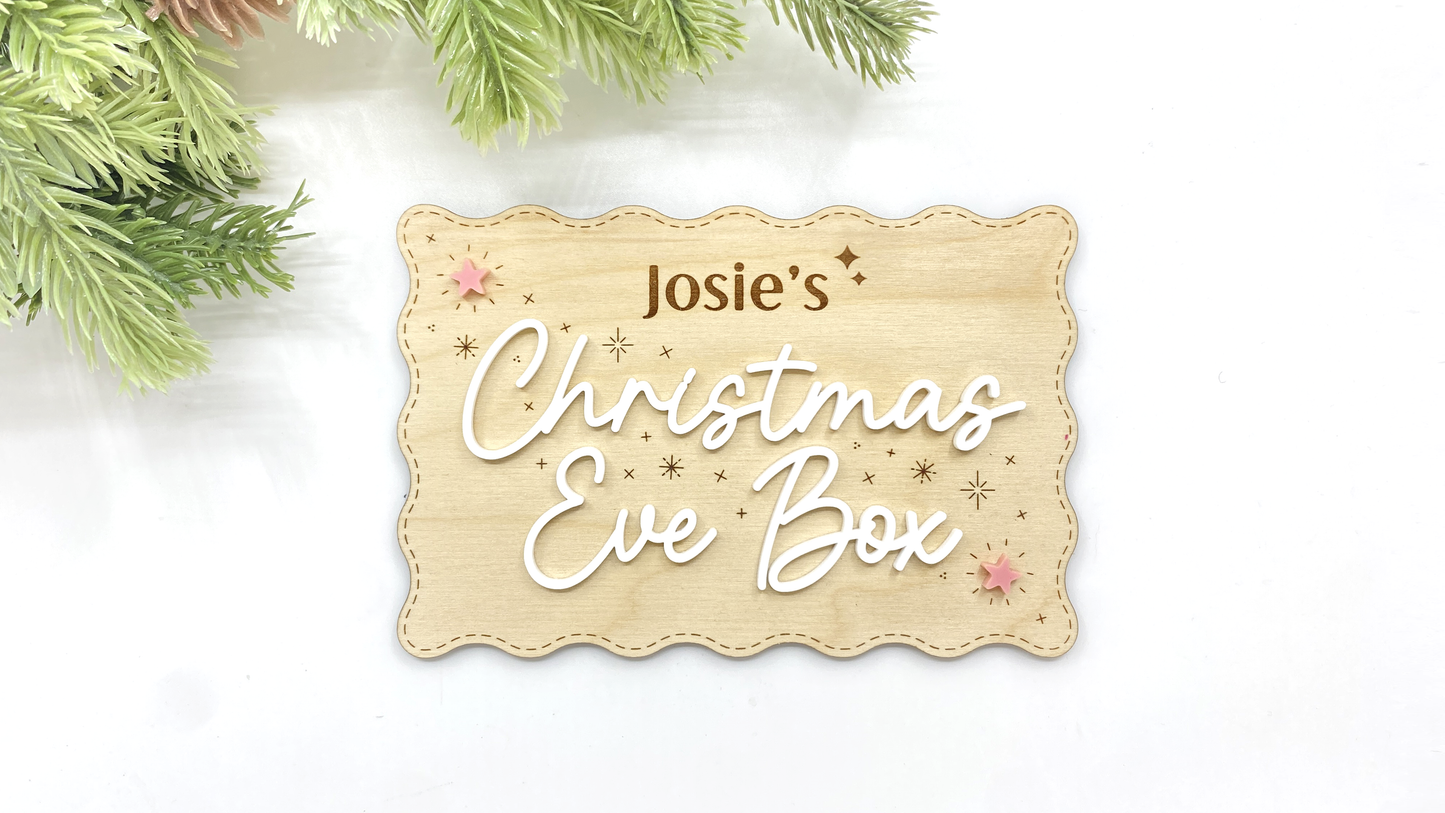 Christmas Eve Box Sign
