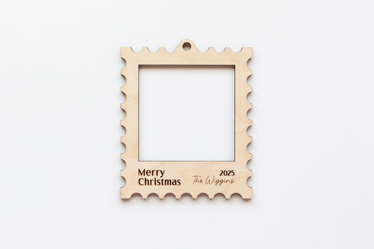 Christmas Stamp Frame Ornament