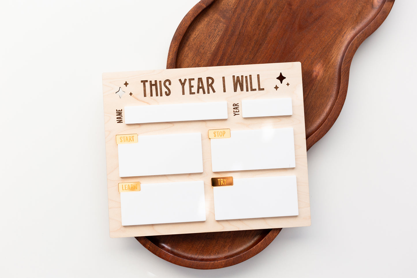 New Year's Goals Board