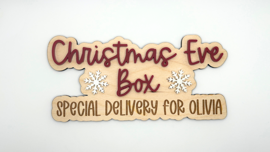 Special Delivery Christmas Eve Box Sign