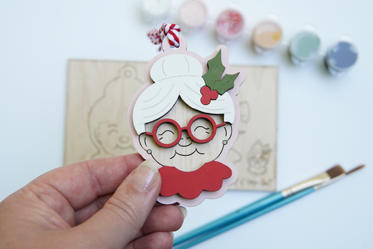 Mrs. Claus Pop 'n Paint Ornament