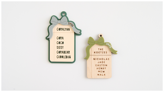 Present Name Ornament