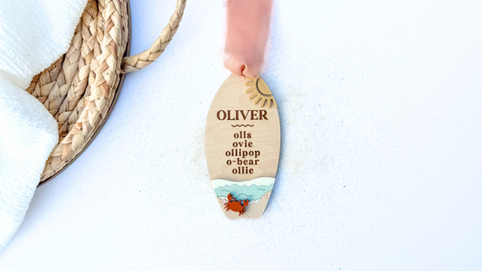 Surfboard Nickname Ornament